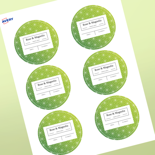 Professional Printed Round Labels