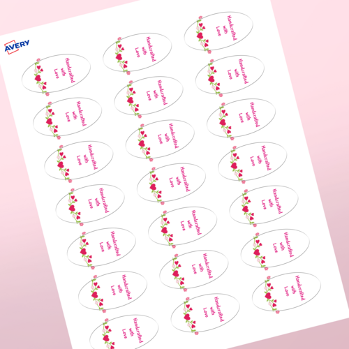 Professional Printed Oval Labels