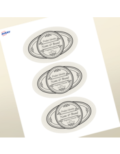 Professional Printed Oval Labels