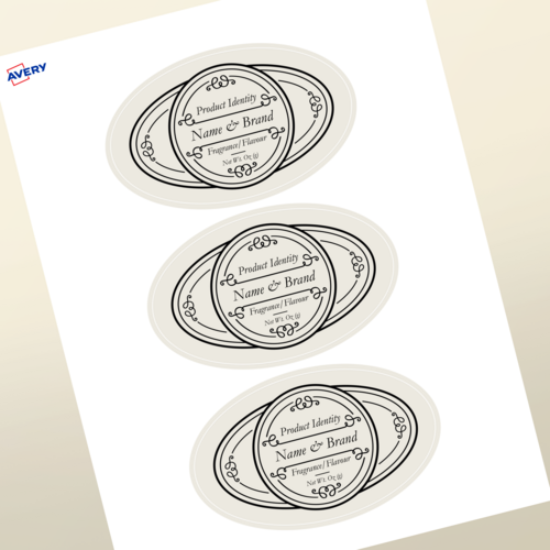 Professional Printed Oval Labels