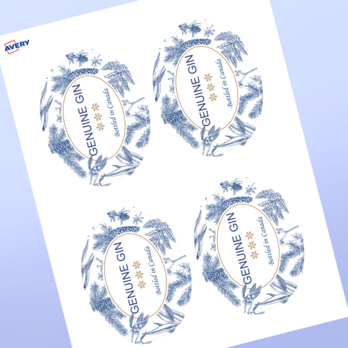 Professional Printed Oval Labels