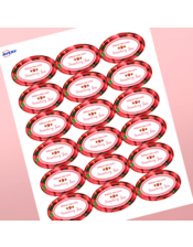 Professional Printed Oval Labels