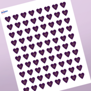 Professional Printed Heart Labels