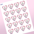 Professional Printed Heart Labels
