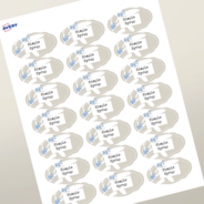 Professional Printed Scalloped Labels