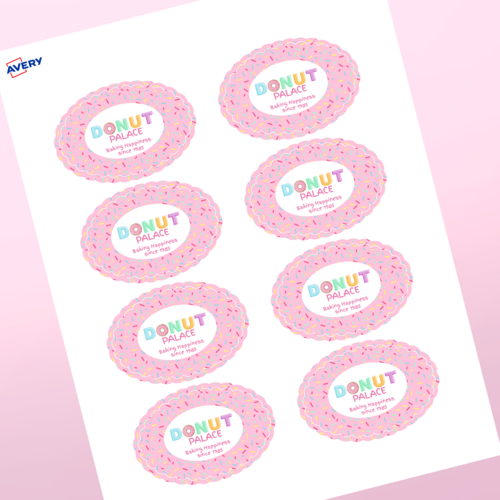 Professional Printed Scalloped Labels