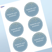 Professional Printed Starburst Labels