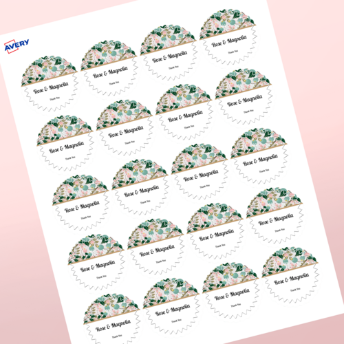 Professional Printed Starburst Labels