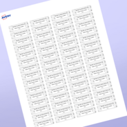 Professional Printed Rectangle Labels