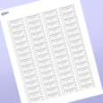 Professional Printed Rectangle Labels