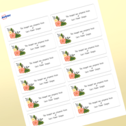 Professional Printed Rectangle Labels