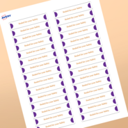 Professional Printed Rectangle Labels