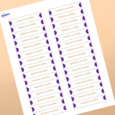 Professional Printed Rectangle Labels