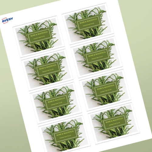 Professional Printed Rectangle Labels