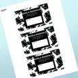 Professional Printed Rectangle Labels