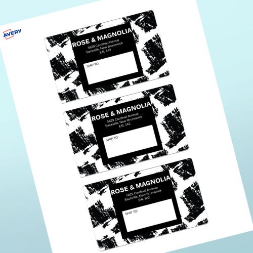 Professional Printed Rectangle Labels