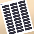 Professional Printed Rectangle Labels