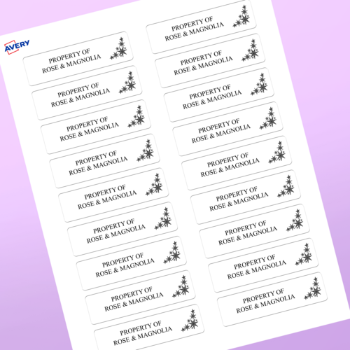 Professional Printed Rectangle Labels