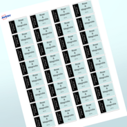 Professional Printed Rectangle Labels