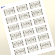 Professional Printed Rectangle Labels