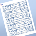 Professional Printed Rectangle Labels