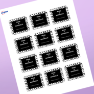 Professional Printed Rectangle Labels