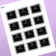 Professional Printed Rectangle Labels