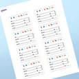 Professional Printed Rectangle Labels