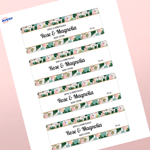 Professional Printed Rectangle Labels