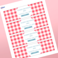 Professional Printed Rectangle Labels