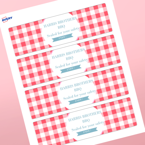 Professional Printed Rectangle Labels