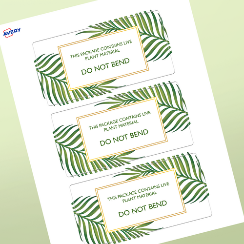 Professional Printed Rectangle Labels