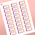 Professional Printed Rectangle Labels