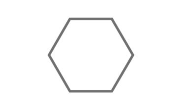 étiquettes hexagone