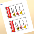 Professional Printed Rectangle Labels