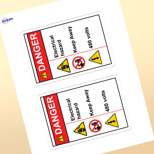 Professional Printed Rectangle Labels