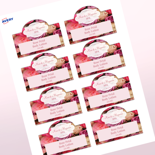Professional Printed Arched Labels