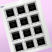Professional Printed Square Labels