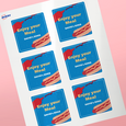 Professional Printed Square Labels