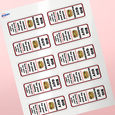 Professional Printed Rectangle Labels