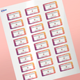 Étiquettes rectangulaires