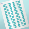 Professional Printed Rectangle Labels