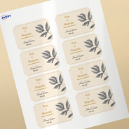 Professional Printed Scalloped Labels