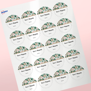 Professional Printed Starburst Labels