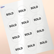 Professional Printed Starburst Labels