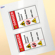 Professional Printed Rectangle Labels