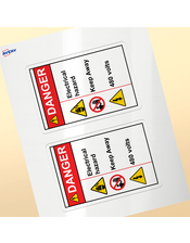 Professional Printed Rectangle Labels