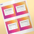 Professional Printed Square Labels