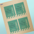 Professional Printed Rectangle Labels