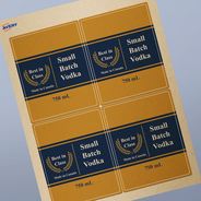 Professional Printed Rectangle Labels